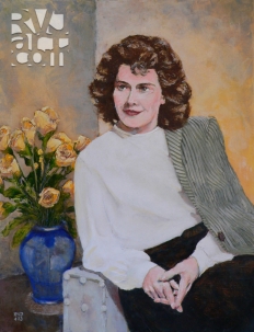 Jane Katherine, oil painting by Roger Vincent Jasaitis, copyright 2013, RVJart.com
